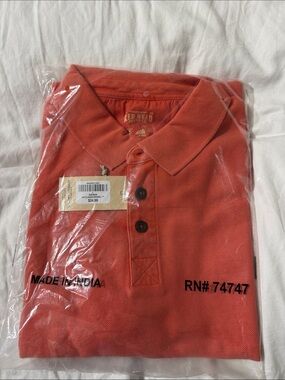 RedHead Men's Coral-Orange Polo Shirt